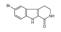 6-Bromo-2,3,4,9-tetrahydro-1H-β-carbolin-1-one Structure