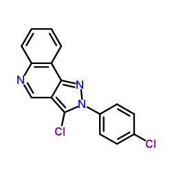 3-Chloro-2-(4-chlorophenyl)-2H-pyrazolo[4,3-c]quinoline Structure