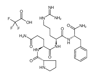 PRO-GLN-ARG-PHE-AMIDE TRIFLUOROACETATE SALT结构式