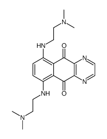 6,9-bis[2-(dimethylamino)ethylamino]benzo[g]quinoxaline-5,10-dione Structure