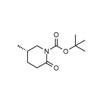 (S)-tert-Butyl 5-methyl-2-oxopiperidine-1-carboxylate Structure