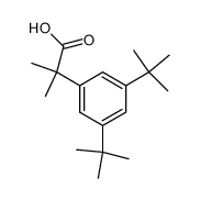 2-(3,5-di-t-butylphenyl)-2-methylpropanoic acid结构式