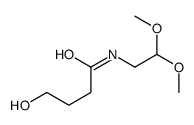 N-(2,2-dimethoxyethyl)-4-hydroxybutanamide Structure