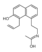 N-[2-(7-hydroxy-8-prop-2-enylnaphthalen-1-yl)ethyl]acetamide结构式