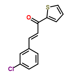 (E)-3-(3-CHLOROPHENYL)-1-(2-THIENYL)-2-PROPEN-1-ONE结构式