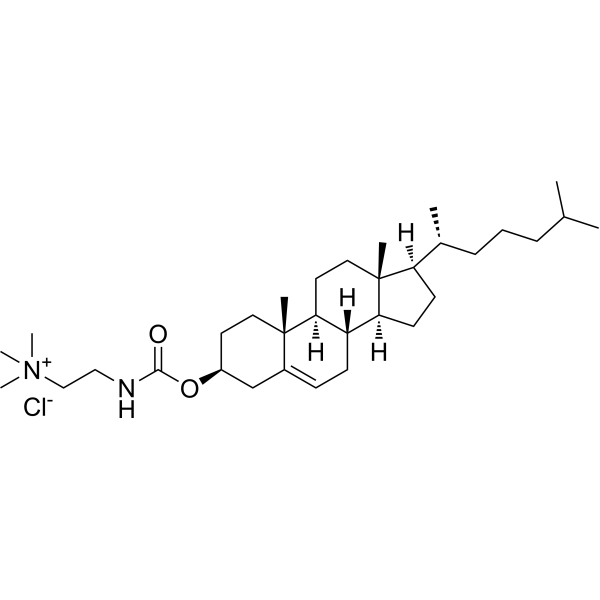 胆固醇N-(三甲基氨乙基)氨基甲酸酯碘化物结构式