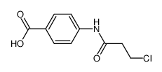 4-(3-chloro-propionylamino)-benzoic acid结构式