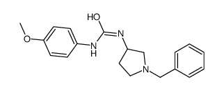 1-(1-benzylpyrrolidin-3-yl)-3-(4-methoxyphenyl)urea结构式