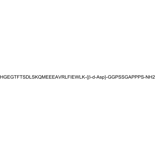 (β-D-Asp28)-Exenatide trifluoroacetate salt Structure