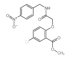 methyl 5-chloro-2-[(4-nitrophenyl)methylcarbamoylmethoxy]benzoate结构式