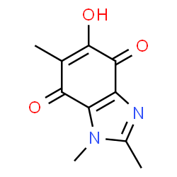 1H-Benzimidazole-4,7-dione, 5-hydroxy-1,2,6-trimethyl- (9CI) Structure