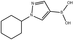 1-(Cyclohexyl)-1H-pyrazole-4-boronic acid structure