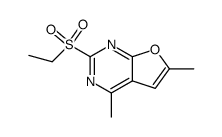 2-ethanesulfonyl-4,6-dimethyl-furo[2,3-d]pyrimidine Structure