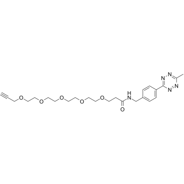 Methyltetrazine-amido-PEG5-alkyne图片