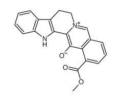 14-hydroxy-1-methoxycarbonyl-8,13-dihydro-7H-indolo[2',3':3,4]pyrido[1,2-b]isoquinolinium betaine Structure