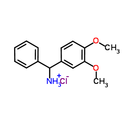 C-(3,4-DIMETHOXY-PHENYL)-C-PHENYL-METHYL-AMMONIUM CHLORIDE结构式