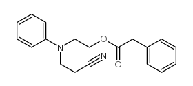 2-((2-cyanoethyl)(phenyl)amino)ethyl 2-phenylacetate结构式