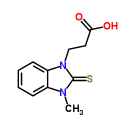 3-(3-METHYL-2-THIOXO-2,3-DIHYDRO-BENZOIMIDAZOL-1-YL)-PROPIONIC ACID Structure