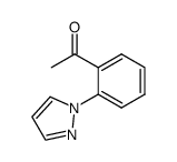 1-(2-(1H-pyrazol-1-yl)phenyl)ethanone Structure