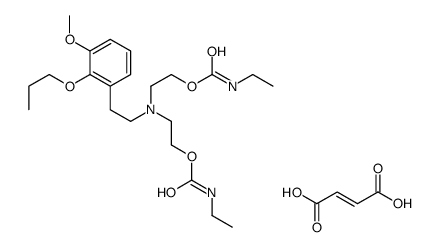 bis[2-(ethylcarbamoyloxy)ethyl]-[2-(3-methoxy-2-propoxyphenyl)ethyl]azanium,(Z)-4-hydroxy-4-oxobut-2-enoate Structure