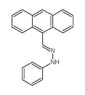 9-Anthracenecarboxaldehyde,2-phenylhydrazone结构式