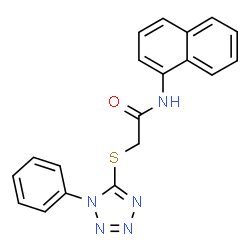 N-(naphthalen-1-yl)-2-[(1-phenyl-1H-tetrazol-5-yl)sulfanyl]acetamide picture