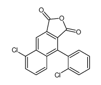 5-chloro-9-(2-chlorophenyl)benzo[f][2]benzofuran-1,3-dione结构式