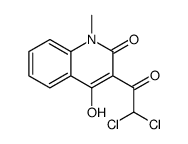 3-(2,2-dichloroacetyl)-4-hydroxy-1-methylquinolin-2-one结构式