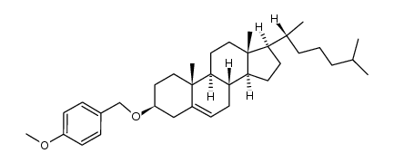 1-((cholesteryloxy)methyl)-4-methoxybenzene结构式