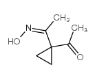 Ethanone, 1-(1-acetylcyclopropyl)-, 1-oxime (9CI) structure