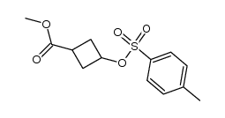 methylester of 3-p-toluenesulfonyloxycyclobutane-1-carboxylic acid结构式