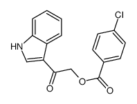 [2-(1H-indol-3-yl)-2-oxoethyl] 4-chlorobenzoate结构式