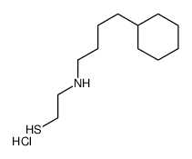 2-(4-cyclohexylbutylamino)ethanethiol,hydrochloride Structure