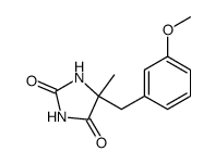 5-(3-methoxy-benzyl)-5-methyl-imidazolidine-2,4-dione Structure