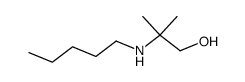 β-pentylamino-isobutyl alcohol结构式