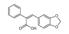 (Z)-3-(3,4-methylenedioxyphenyl)-2-phenylprop-2-enoic acid Structure