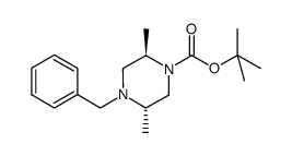 4-benzyl-2R,5S-dimethyl-piperazine-1-carboxylic acid tert-butyl ester图片