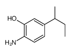 2-amino-5-butan-2-ylphenol Structure