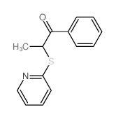 1-Propanone,1-phenyl-2-(2-pyridinylthio)-结构式