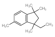 1H-Indene, 3-ethyl-2,3-dihydro-1,1,3,5-tetramethyl-结构式