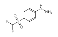 [4-(difluoromethylsulfonyl)phenyl]hydrazine结构式