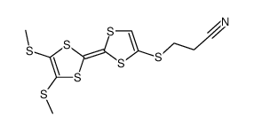 4-(2-cyanoethylthio)-4',5'-bis(methylthio)tetrathiafulvalene结构式