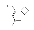 2-Cyclobutyl-3-(dimethylamino)-2-propenal结构式