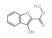 3-羟基-1-苯并呋喃-2-甲酸甲酯结构式