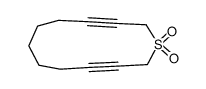 thiacyclododeca-3,10-diyne-1,1-dioxide Structure