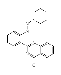 2-[2-(1-piperidyldiazenyl)phenyl]-1H-quinazolin-4-one Structure