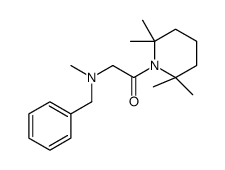 1-(N-Benzyl-N-methylglycyl)-2,2,6,6-tetramethylpiperidine structure