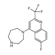 1-[6-Fluoro-2-(trifluoromethyl)quinolin-4-yl]homopiperazine 97 Structure