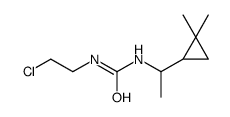 1-(2-chloroethyl)-3-[1-(2,2-dimethylcyclopropyl)ethyl]urea Structure