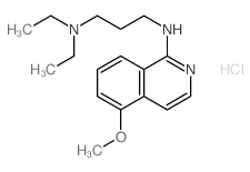 N,N-diethyl-N-(5-methoxyisoquinolin-1-yl)propane-1,3-diamine structure